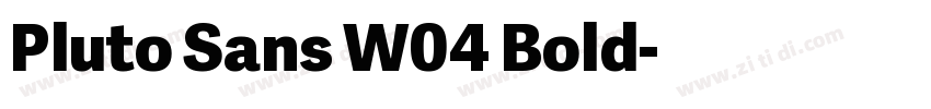 Pluto Sans W04 Bold字体转换